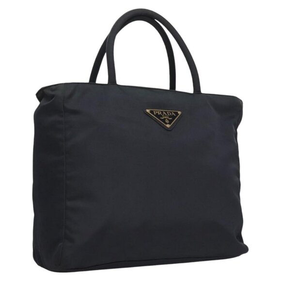 PRADA Hand Bag Nylon Navy Auth BA297 - Picture 1 of 16
